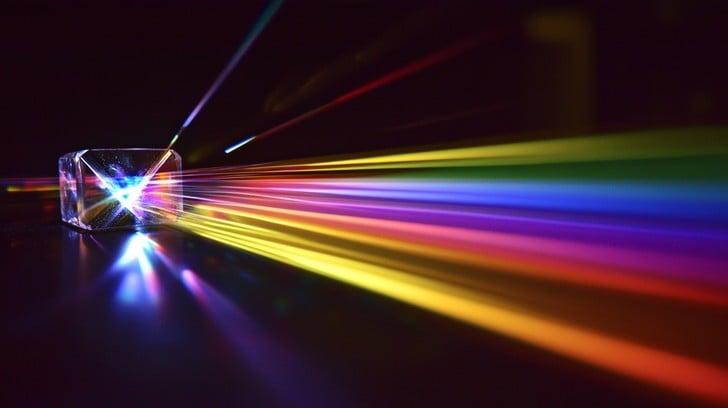 Light spectrum refraction