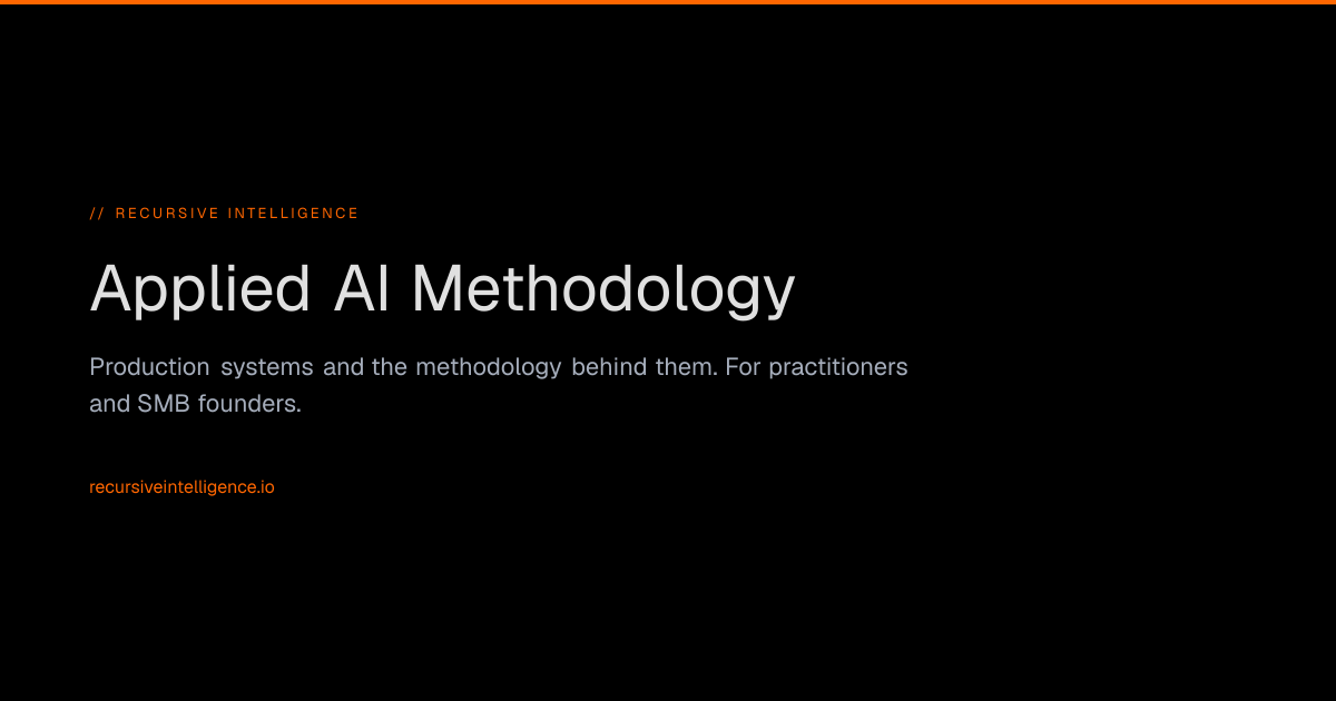 Recursive Intelligence | AI Systems Research & Practice